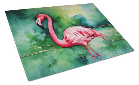 NEW Flamingo Glass Cutting Board Decorative Tempered Glass Kitchen Cutting and Serving Board Large Size Chopping Board