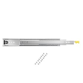 Heavy Duty Drawer Slides 30inch, 1 Pair Locking Drawer Slides 250lbs Load Capacity, Side Mount Ball Bearing, 3-Fold Full Extension